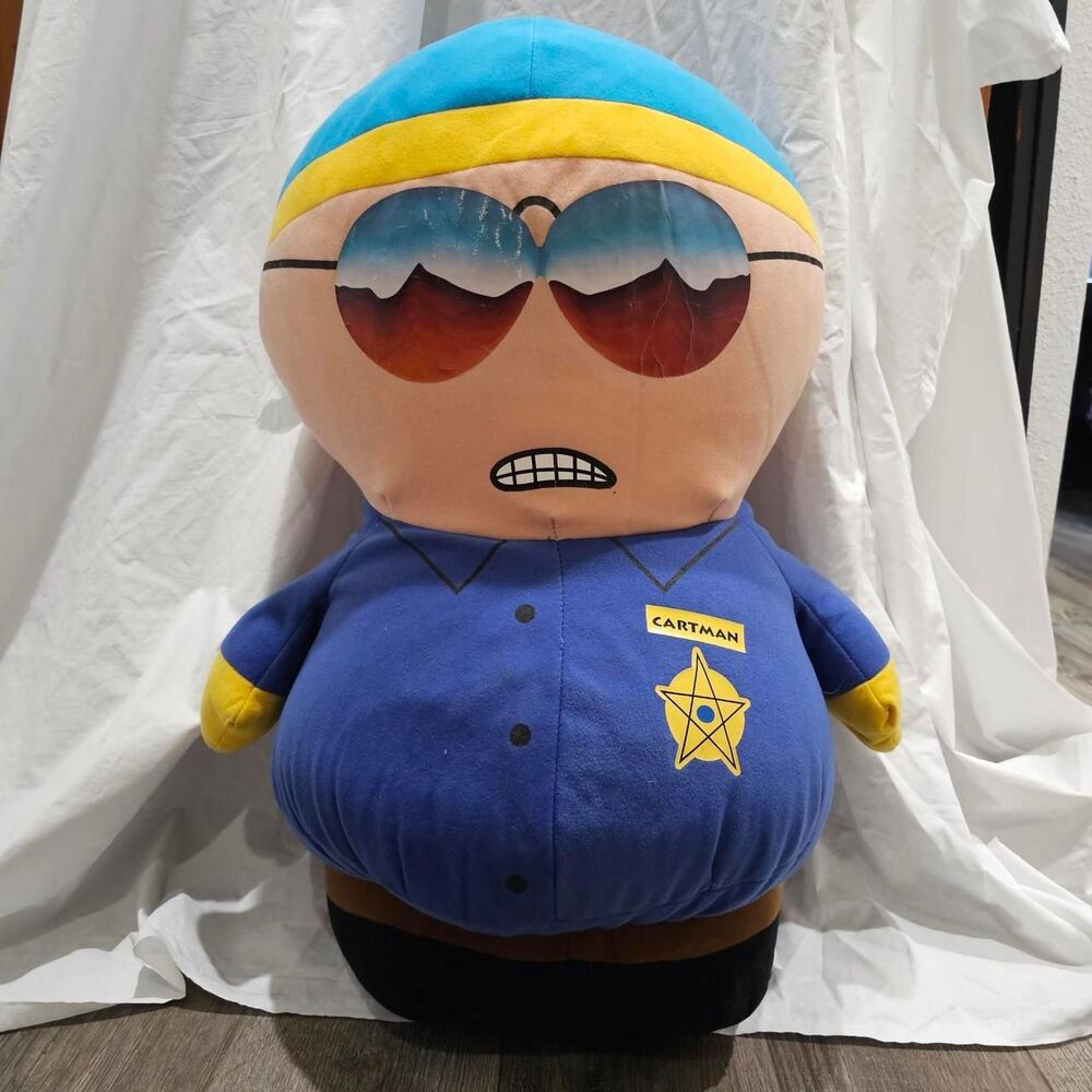 Vintage 2009 comedy central south park cop cartman oversized plush